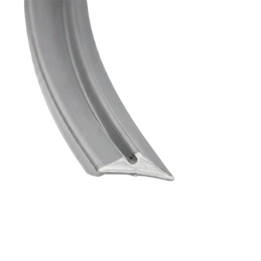 Grey 6mm pivot top and bottom rubber seal from Best Glass Parts, shown in close-up detail for glass door applications.
