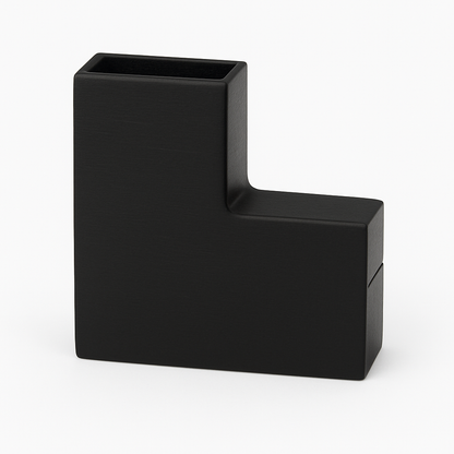 Clamp 90 degree for square rod by Best Glass Parts, showing the metal clamp with a 90-degree angle for securing square rods.