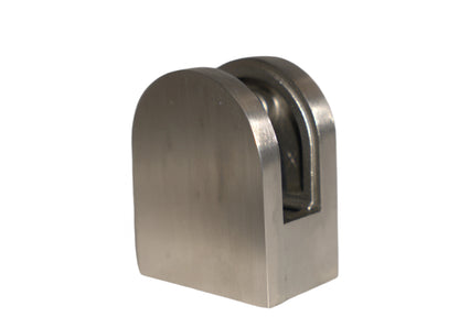 Small flat base clamp by Best Glass Parts, 8mm-10mm diameter, round metal clamp for glass or thin materials.