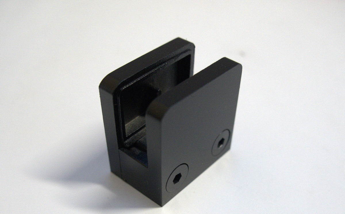 Small 45mm flat base clamp from Best Glass Parts, showing the sturdy metal clamp with flat base for secure glass installation.