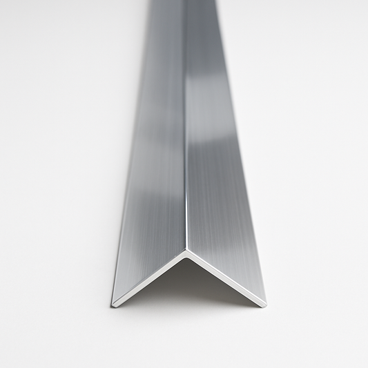 L-shaped glass trim, 1x1 inch, 96-inch length by Best Glass Parts, shown in a close-up image of the trim profile.