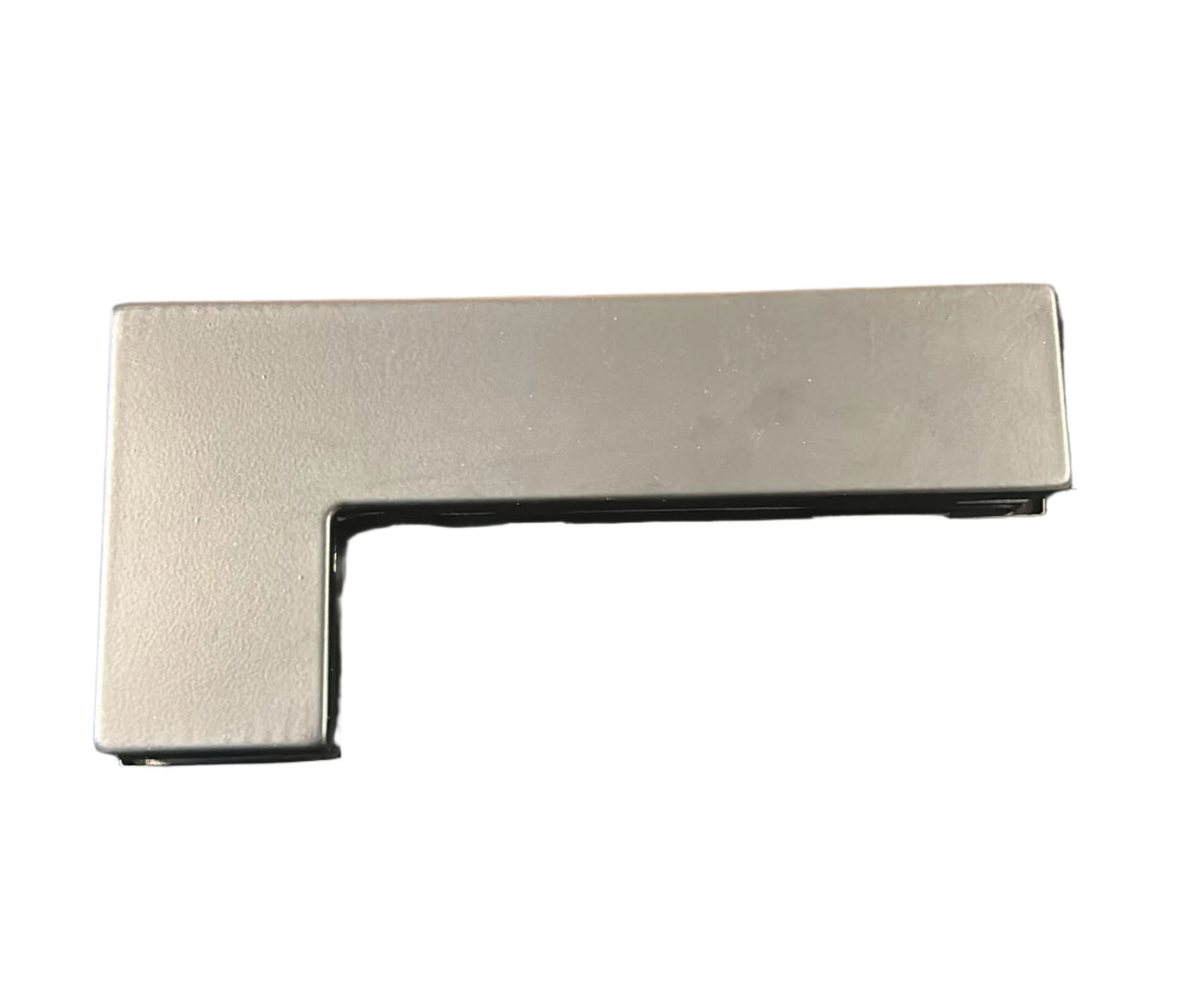 Black overpanel to side panel lock fitting by Best Glass Parts, showing metal latch and mounting components.