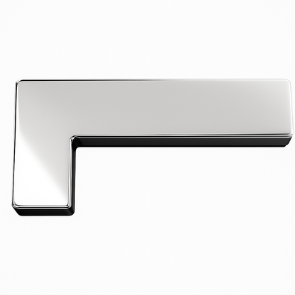 Chrome overpanel to side panel lock fitting by Best Glass Parts, showing the metal lock mechanism and mounting components.