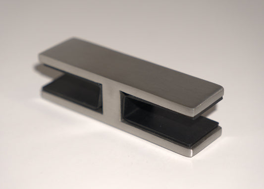 Best Glass Parts Railing Middle Clamp 180 for securing glass panels in railing systems with durable metal construction.