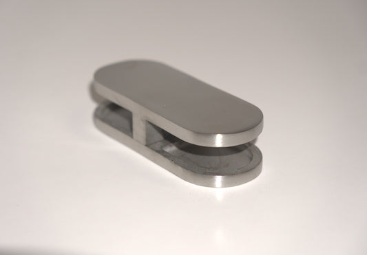 Best Glass Parts railing middle glass clamp 180 round securing glass panels in modern stair or balcony railings