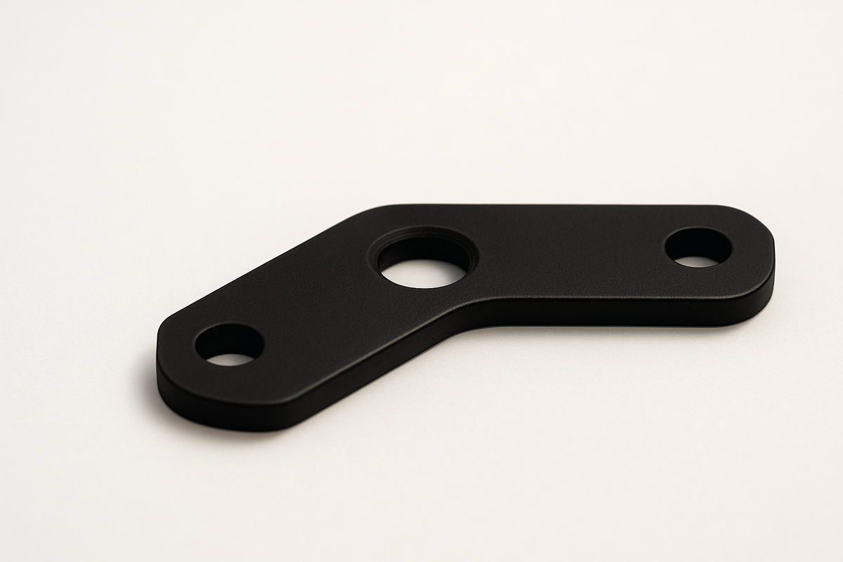 Square pipe flat plate at 135° for railing installations, by Best Glass Parts. Metal connector with a flat surface for secure mounting.