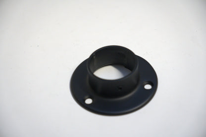 Round side mount flange base from Best Glass Parts, showing a metal flange with mounting holes for glass installation.