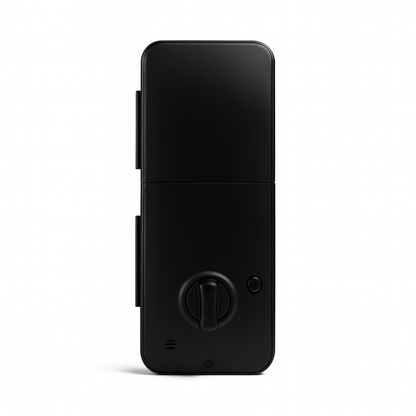Smart lock wall to glass fitting by Best Glass Parts, showing a sleek metal lock mechanism attached to glass surface.