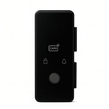 Best Glass Parts smart lock wall mount attached to glass door, showcasing secure locking mechanism for glass surfaces.