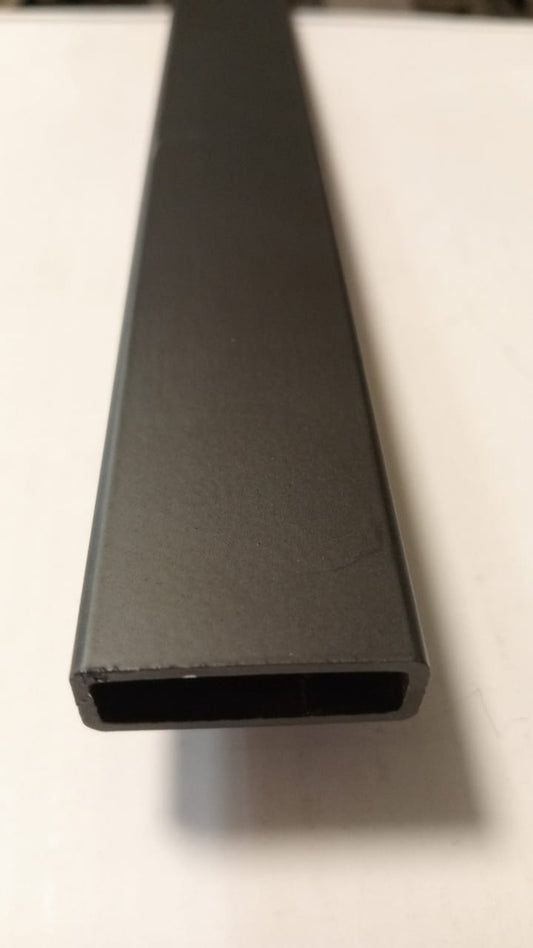 Black Skyline Roller Rod 5 Feet from Best Glass Parts, shown in close-up with mounting details and black finish.