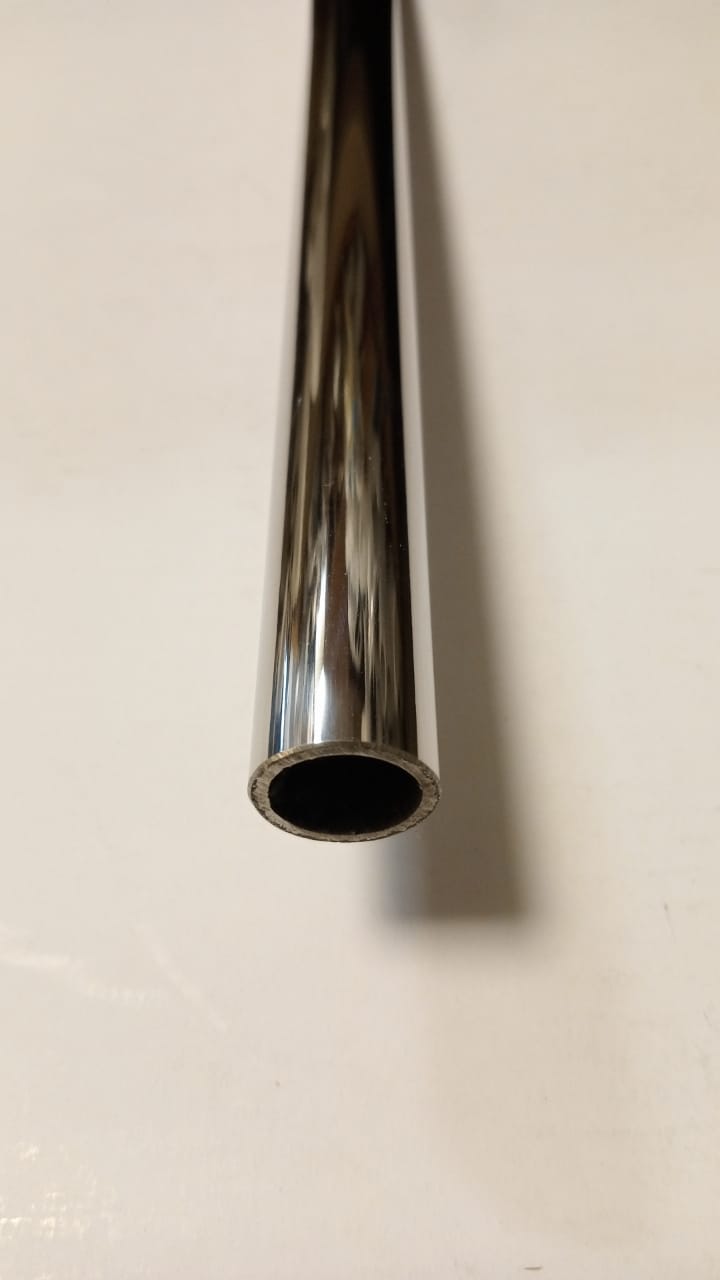 Best Glass Parts Skyline Roller Rod 5 Feet support rod with round design and white glass finish for shower or glass door installation.