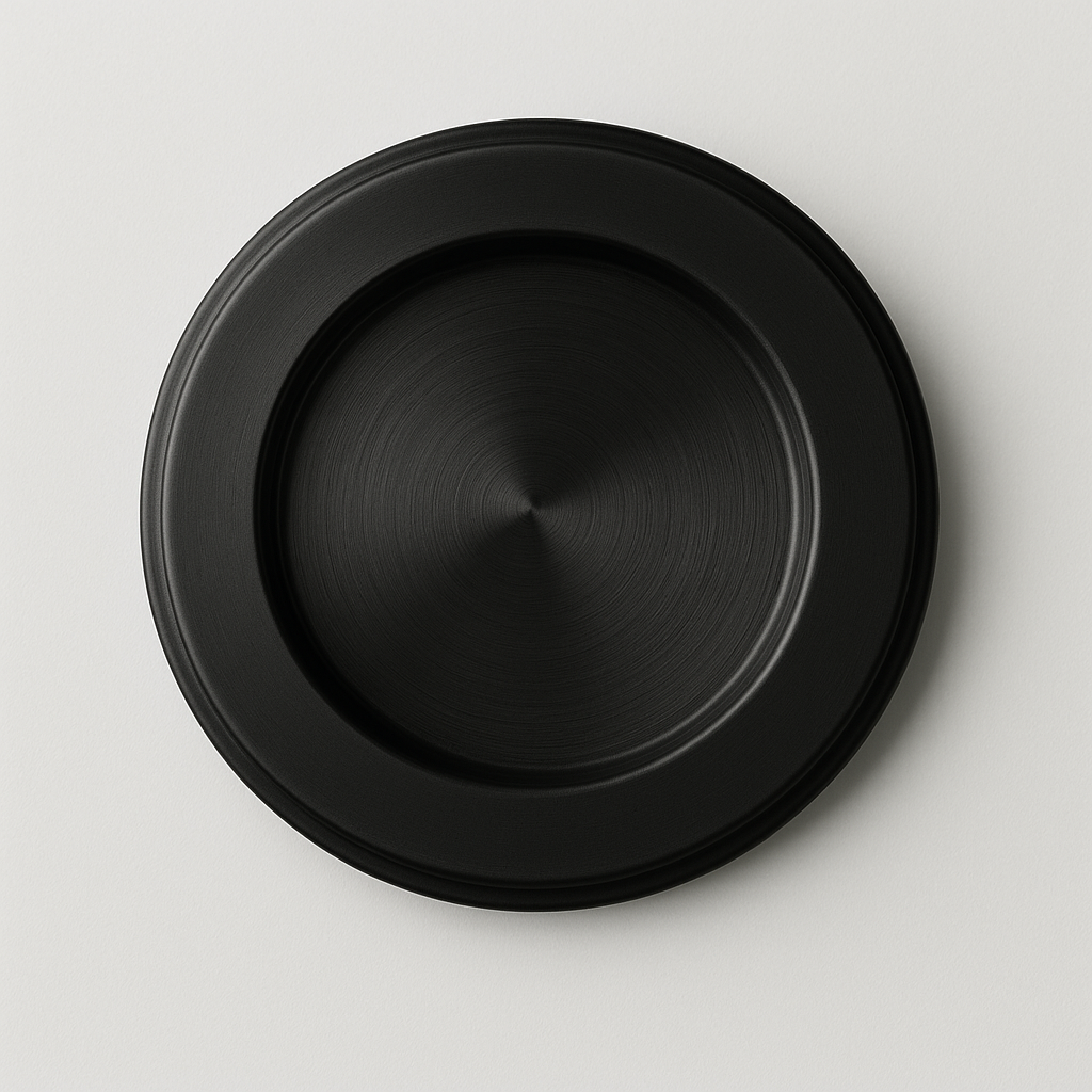Black 12mm glass knob with a 2-inch hole Thru Glass Pull by Best Glass Parts, designed for glass doors or panels.