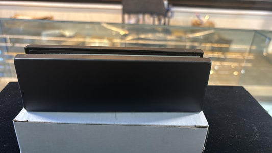 Black Top Patch Hinge by Best Glass Parts, showing a close-up of the hinge with mounting holes and hardware for glass door installation.