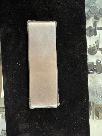 Top Patch Hinge by Best Glass Parts, shown in P701_BN, featuring a metal hinge with polished finish for glass door installation.