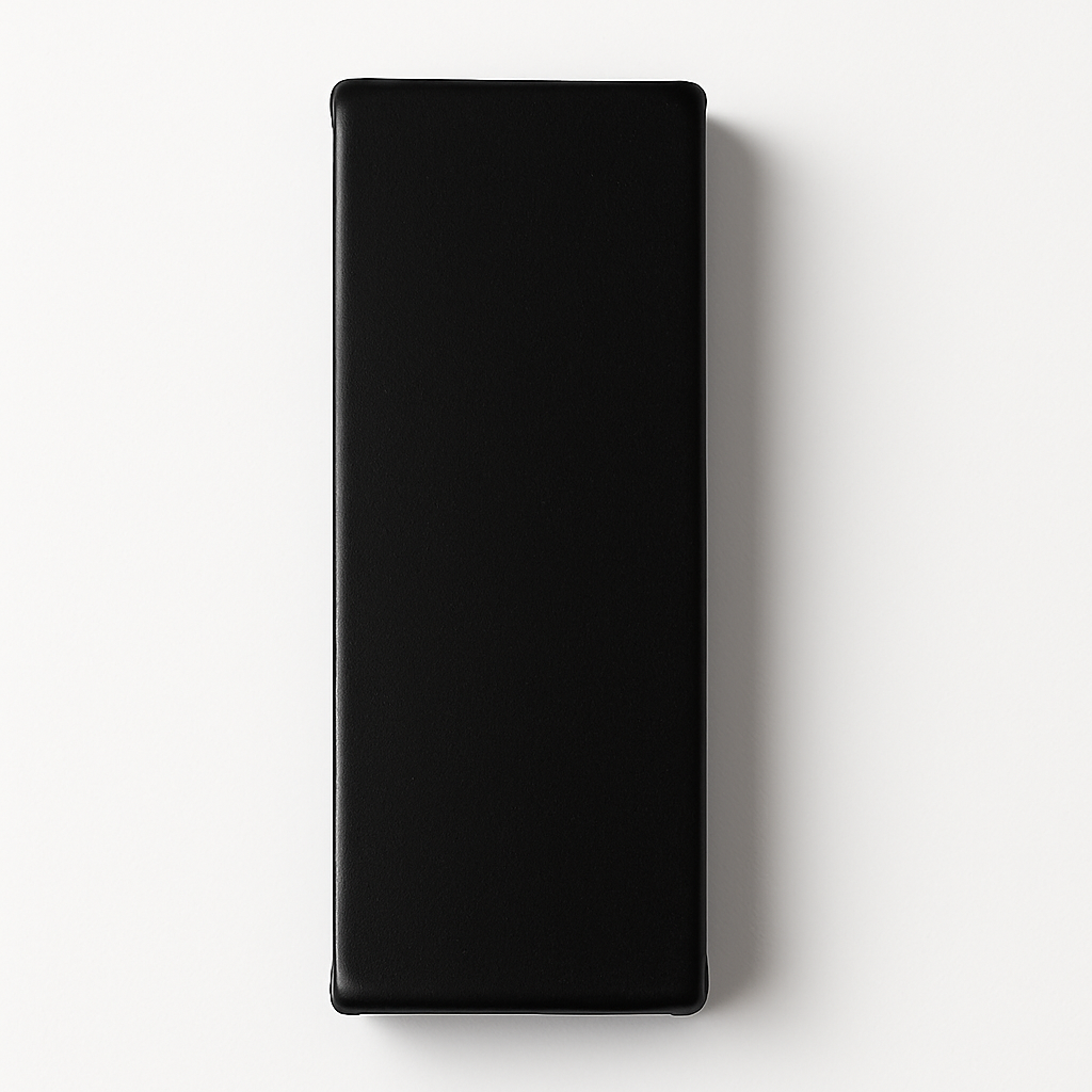 Black Top Patch Hinge by Best Glass Parts, showing a close-up of the top patch hinge for glass door installation.