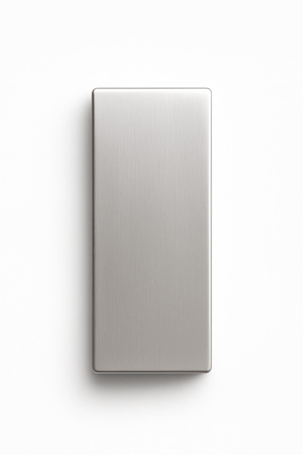 Brushed nickel Top Patch Hinge by Best Glass Parts, showing a close-up of the glass door hinge with mounting plate