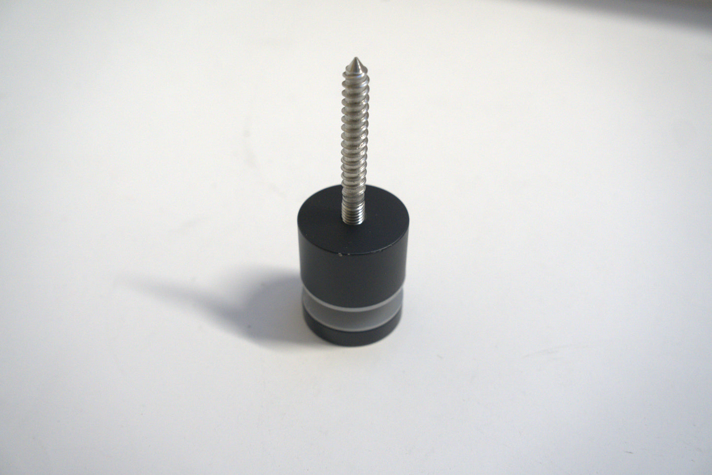 Glass stand-off fix from Best Glass Parts, showing a chrome metal spacer and mounting hardware for secure glass installation.