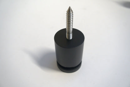 Best Glass Parts stand off fix showing clear glass installation with metal standoff for secure mounting.