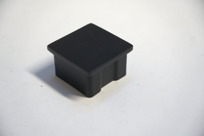 Square handrail end cap from Best Glass Parts, designed for secure finishing of glass railings with a sleek, modern look.