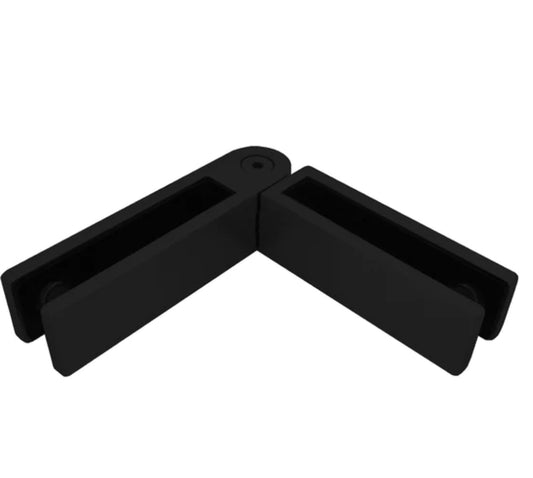 Adjustable glass railing middle clamp from Best Glass Parts, secure for glass balustrades, with adjustable metal grip.