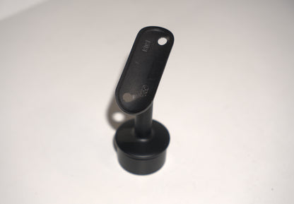 Round post railing handrail bracket from Best Glass Parts, designed for secure glass railing installation, shown in the image.