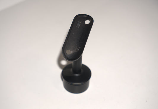 Round post railing handrail bracket from Best Glass Parts, designed for secure glass railing installation, shown in the image.