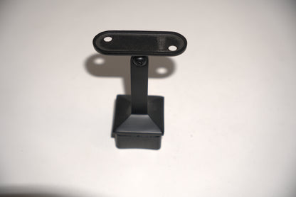 Square post railing component for square handrail brackets, made by Best Glass Parts, shown in the image with mounting details.
