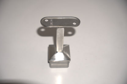 Square post railing component for square handrail brackets by Best Glass Parts, showing the metal bracket and mounting details.