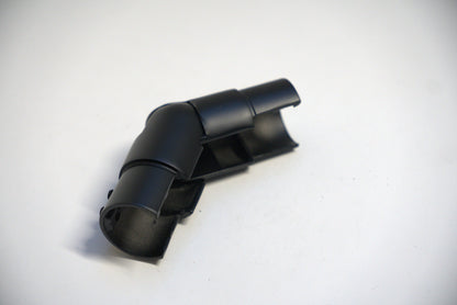 Round exterior railing top handrail by Best Glass Parts, showing its smooth, polished surface and mounting details.