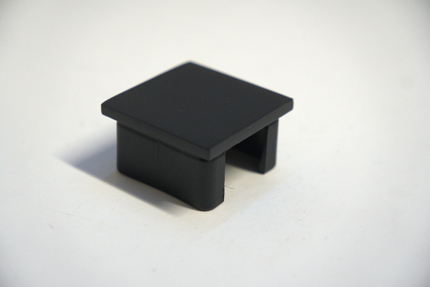 Square handrail end cap for railing top, made by Best Glass Parts, shown in the image with a sleek, polished finish.