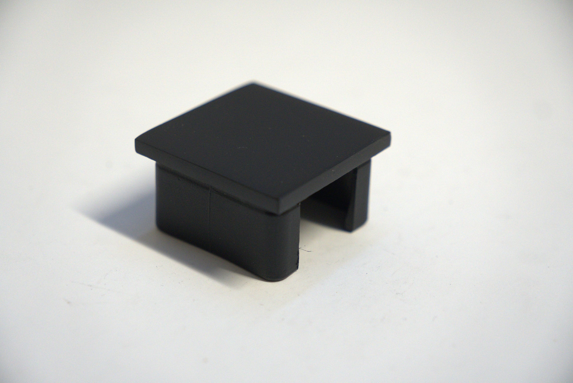 Square handrail end cap for railing top, made by Best Glass Parts, shown in the image with a sleek, polished finish.