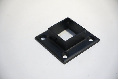 Square handrail flange side wall by Best Glass Parts for railing top installation, shown in the image.