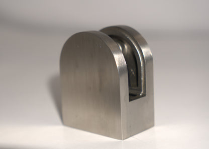 Best Glass Parts round base clamp in 10mm size, adjustable for glass thickness, made of durable metal, ideal for securing glass panels.