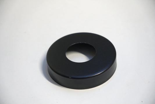 Round side mount flange cover by Best Glass Parts, showing a smooth, circular metal cover with mounting features.