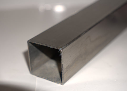 Square post pipe 40x40mm by Best Glass Parts, 42-inch long handrail pipe for stair railing or fencing.