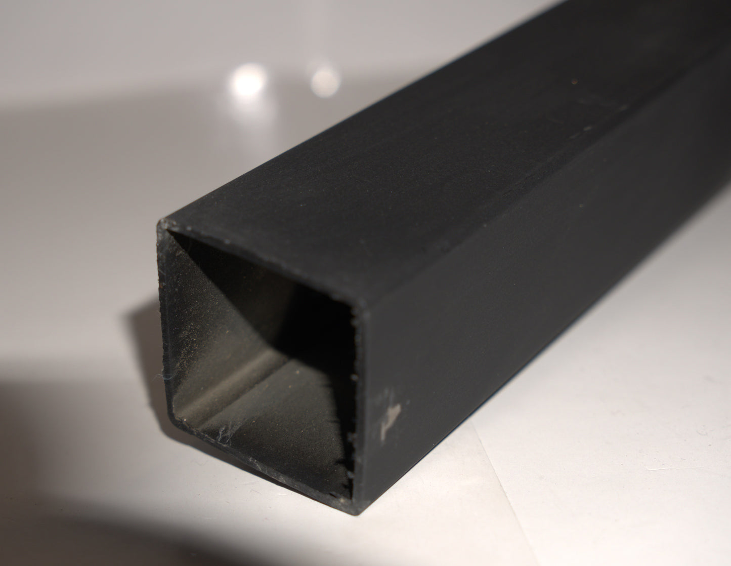 Square post pipe 40x40mm, 42-inch length, durable steel construction by Best Glass Parts, shown in a close-up image.
