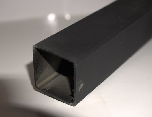 Square post pipe 40x40mm, 42-inch length, durable steel construction by Best Glass Parts, shown in a close-up image.