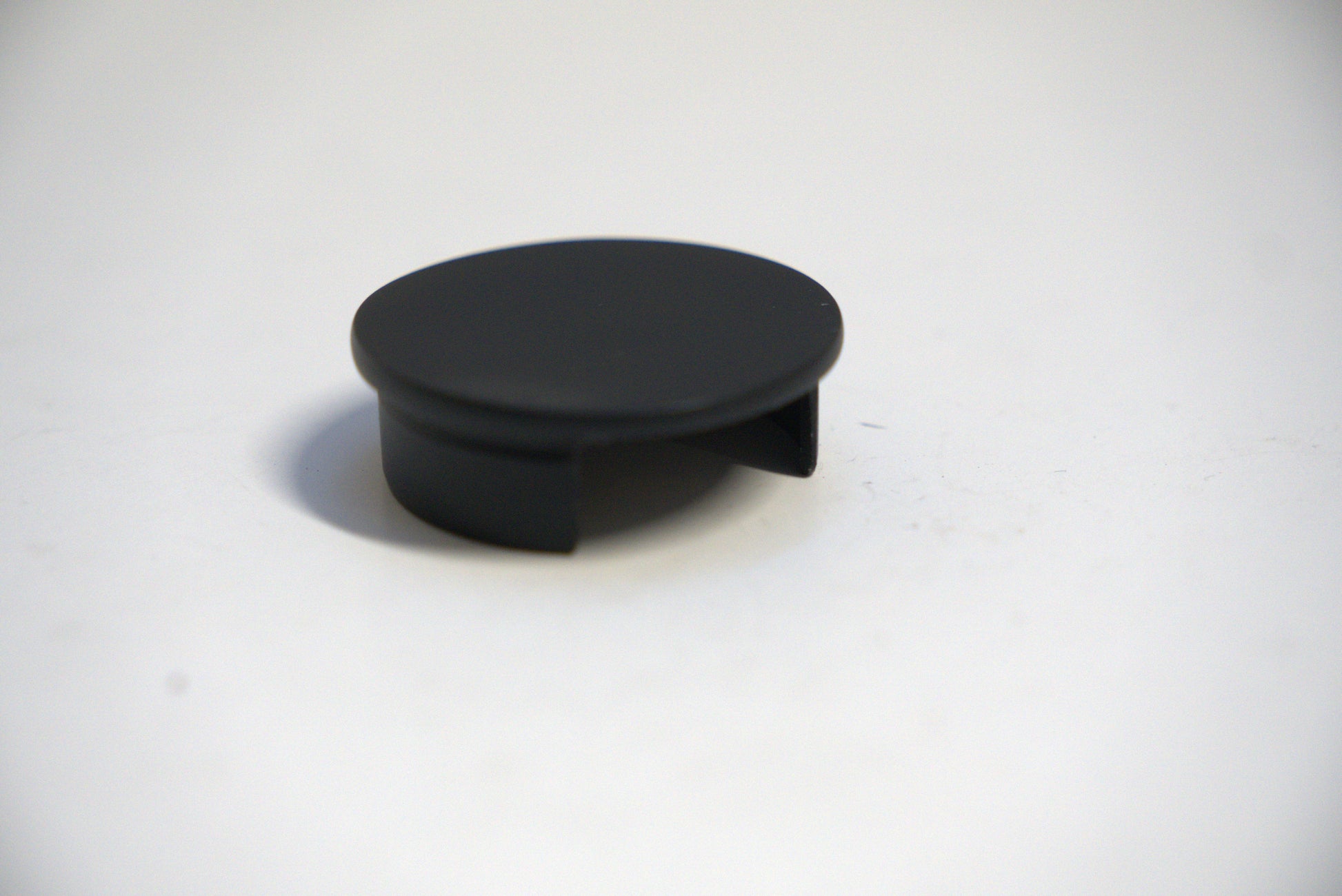 Round end cap for top handrail by Best Glass Parts, designed to fit and cover the end of glass or metal handrails.