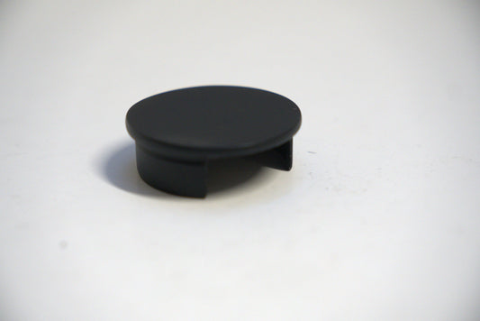Round end cap for top handrail by Best Glass Parts, designed to fit and cover the end of glass or metal handrails.