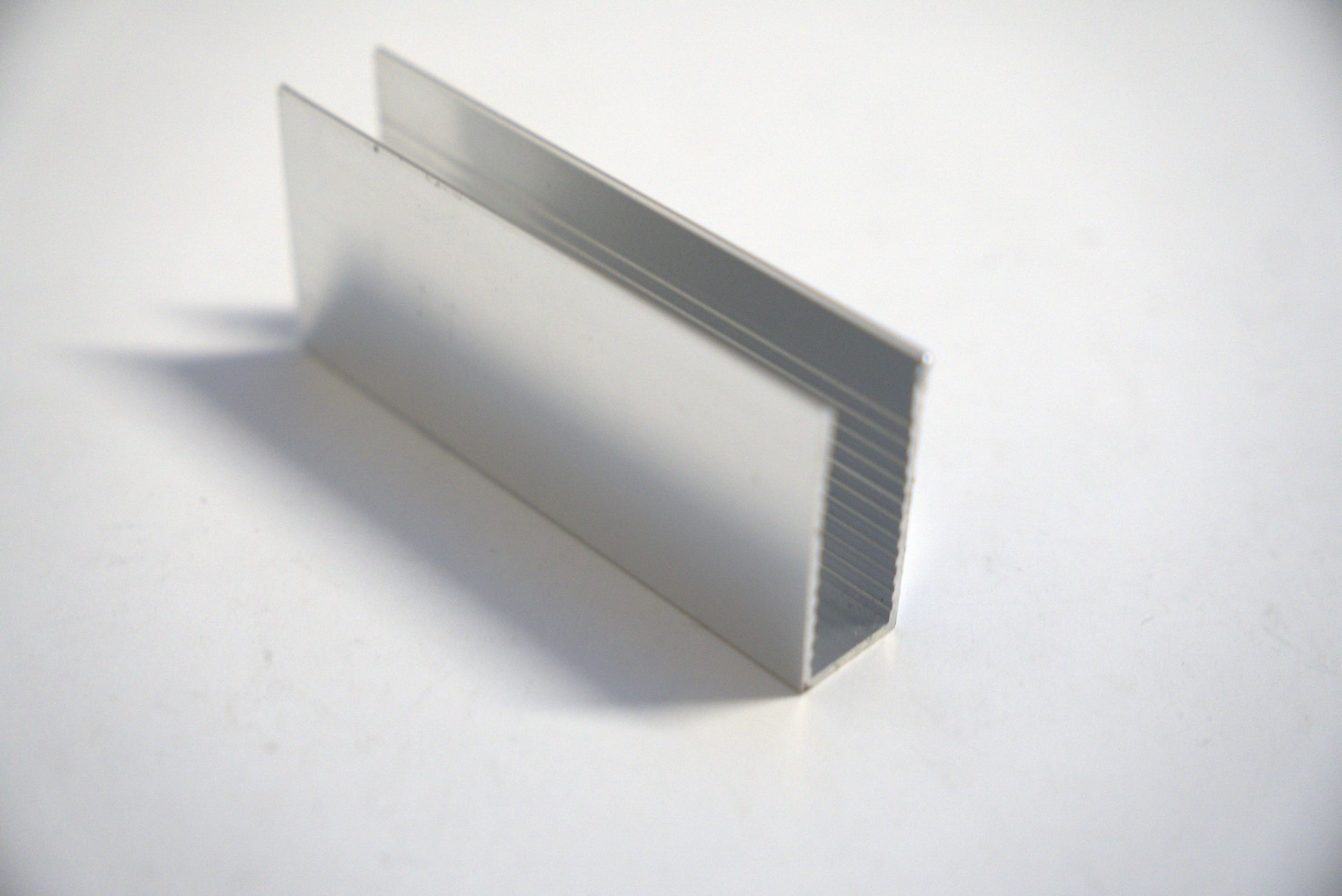 10mm U-channel from Best Glass Parts, 1 inch by 144 inches long, showing the aluminum U-shaped channel for glass or framing use.