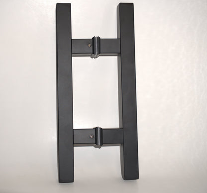 H-shaped pull handle from Best Glass Parts, durable metal hardware suitable for glass doors or cabinets.