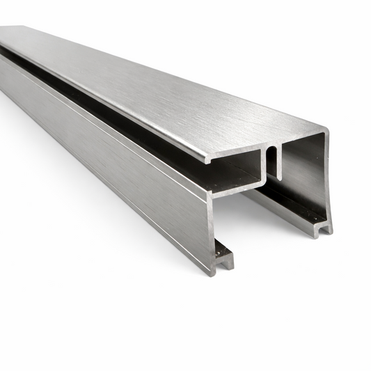 6mm Slider Post 90° by Best Glass Parts, 80-inch long glass hardware with a sleek 90-degree angle for secure installation.