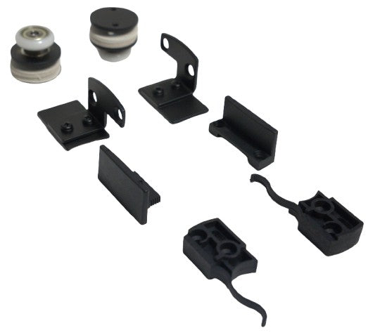 Close-up of the black 8 mm Nova Frame Kit by Best Glass Parts showing the angular glass frame component.
