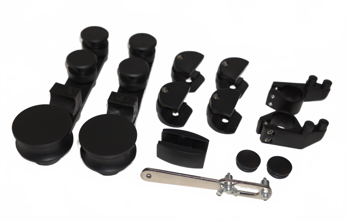 Best Glass Parts barn door kit with metal rails and sliding hardware, ideal for modern interior barn door installations.
