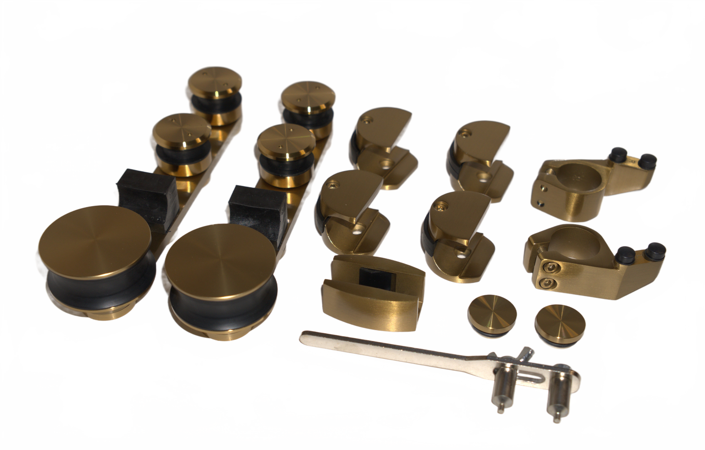 Best Glass Parts barn door kit with sliding hardware and rails for rustic interior door installation.