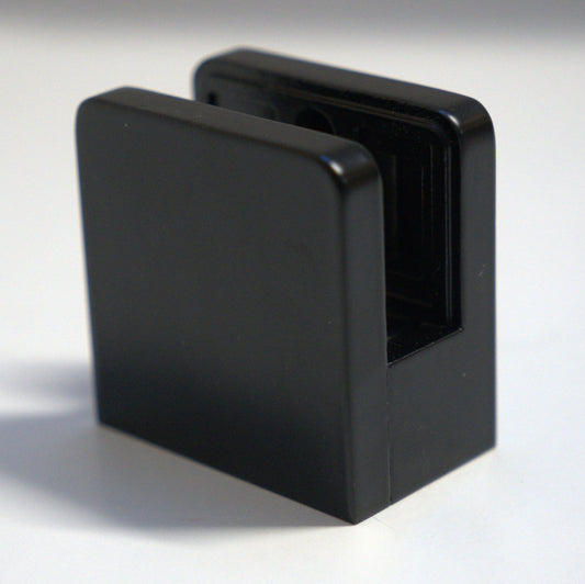 Big 55mm flat base clamp from Best Glass Parts, showcasing its sturdy metal construction and secure mounting surface.