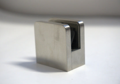 Large 55mm flat base clamp from Best Glass Parts, showing its sturdy metal construction and flat mounting surface.