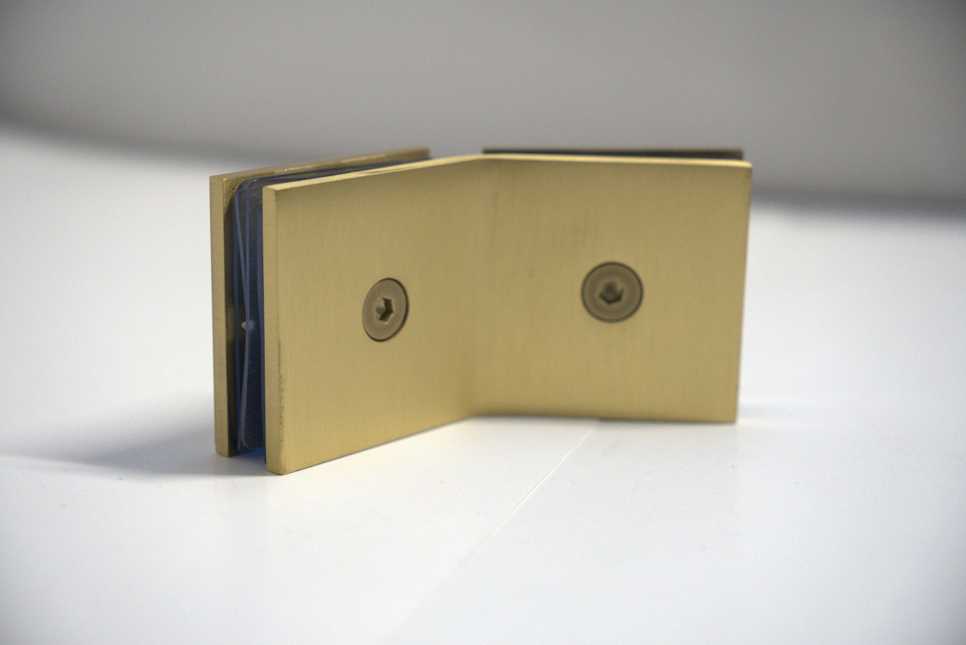 Glass-to-glass clamp 135 from Best Glass Parts showing a stainless steel fitting for securing glass panels.