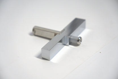 Heavy-duty header adapter pivot from Best Glass Parts, showing sturdy construction and connection points for glass installation.