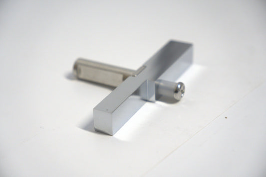 Heavy-duty header adapter pivot from Best Glass Parts, showing sturdy construction and connection points for glass installation.